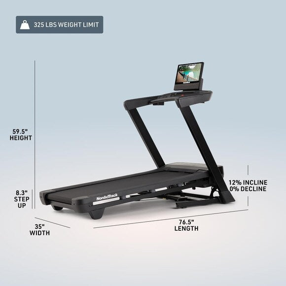 Nordictrack T Series 16 Treadmill, with 16-Inch HD Touchscreen and Smart Incline