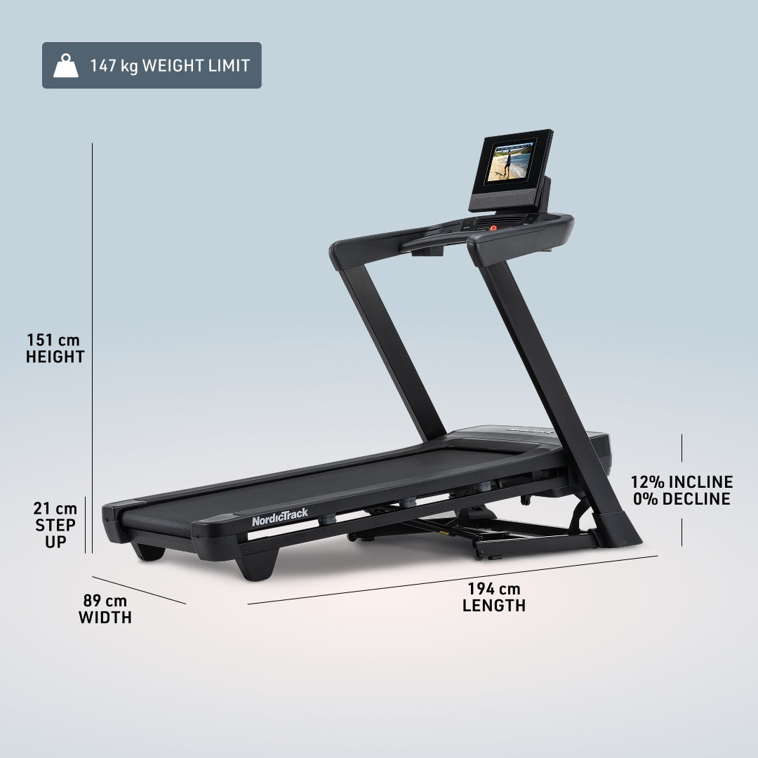 NordicTrack T Series 10 - Foldable Home Running Treadmill