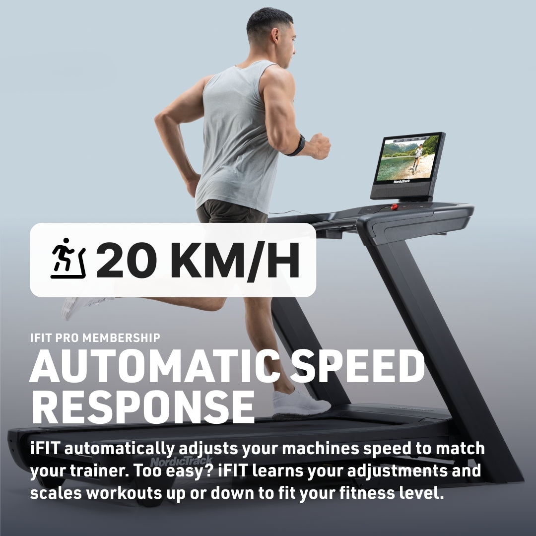 NordicTrack Commercial 1750 - Foldable Home Running Treadmill with 16" Pivoting Touchscreen