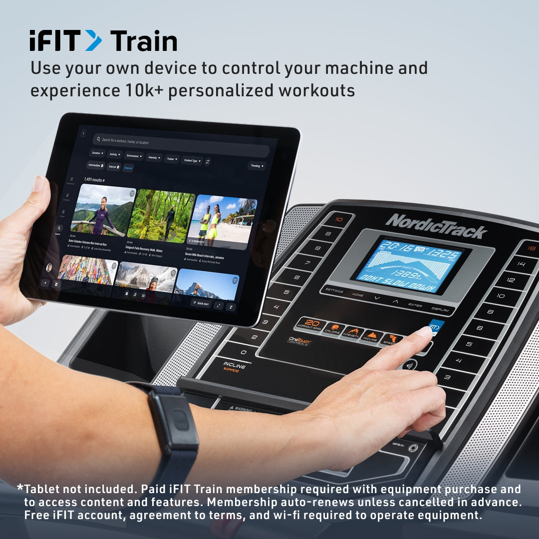 NordicTrack T Series 6.5 S Treadmill - Compact Foldable Home Cardio Treadmill