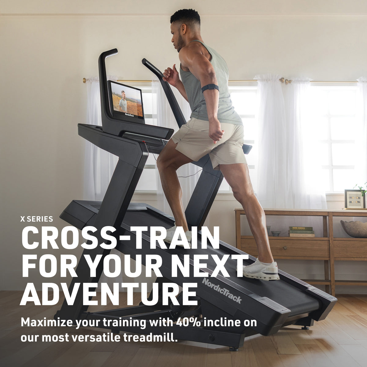 NordicTrack Elite X16i Treadmill - 40% Incline Trainer with 16" HD Touchscreen