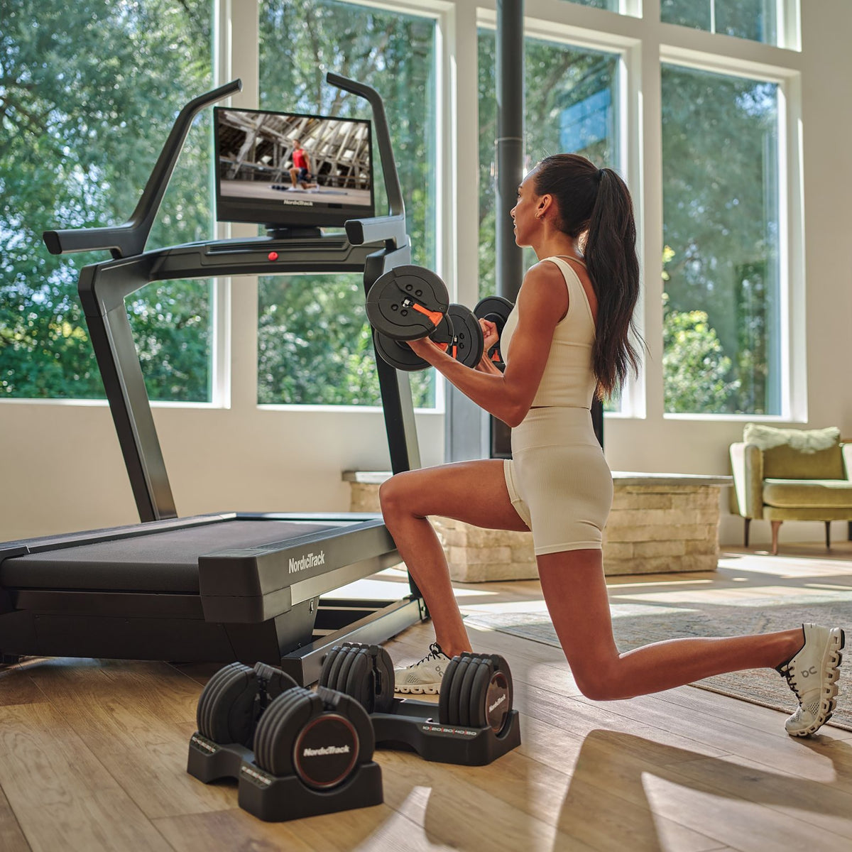 NordicTrack Elite X24i Smart Incline Treadmill - 40% Incline with 24-Inch HD Touchscreen