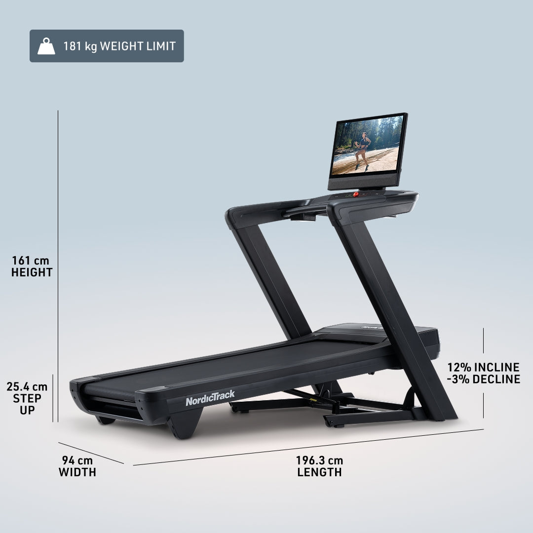 NordicTrack Commercial 2450 Treadmill - Foldable Running Machine With 24" Touchscreen