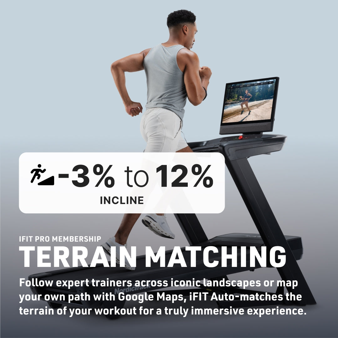 NordicTrack Commercial 2450 Treadmill - Foldable Running Machine With 24" Touchscreen