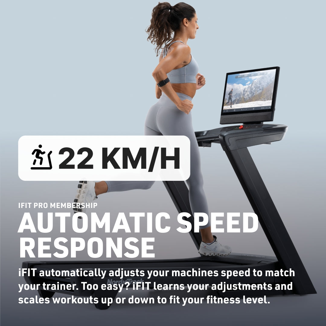 NordicTrack Commercial 2450 Treadmill - Foldable Running Machine With 24" Touchscreen