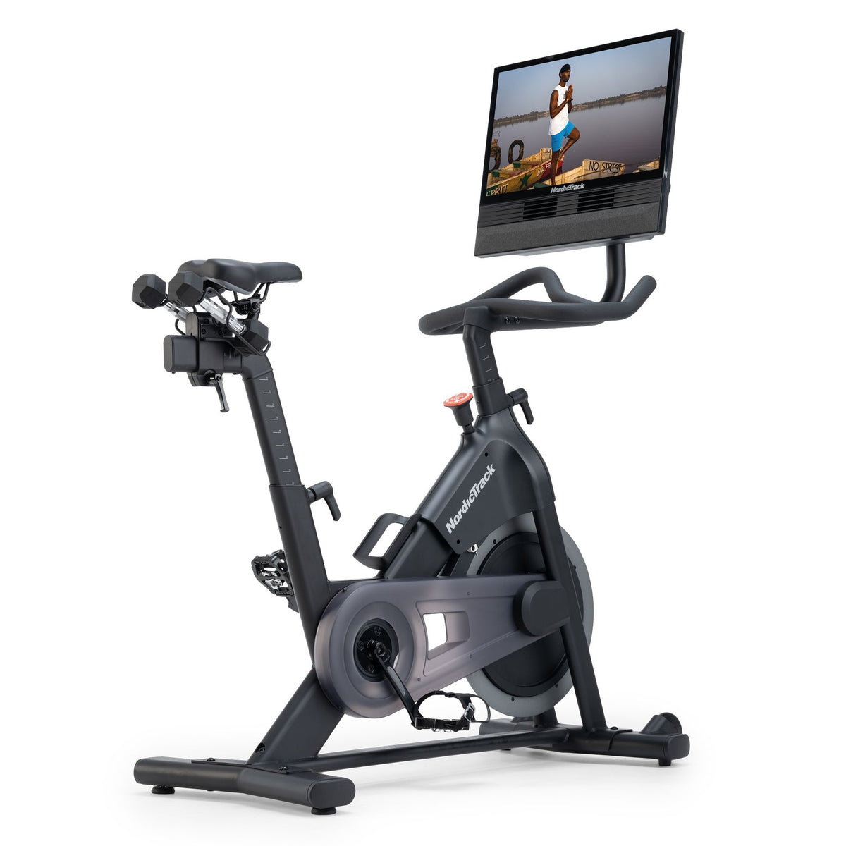 NordicTrack S24 Spinning Bike - Home Studio Bike with 24" Pivoting Touchscreen