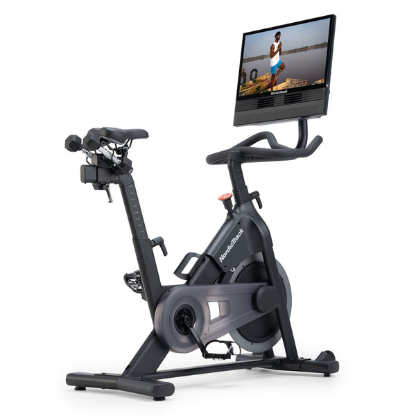 NordicTrack S24 Spinning Bike - Home Studio Bike with 24" Pivoting Touchscreen