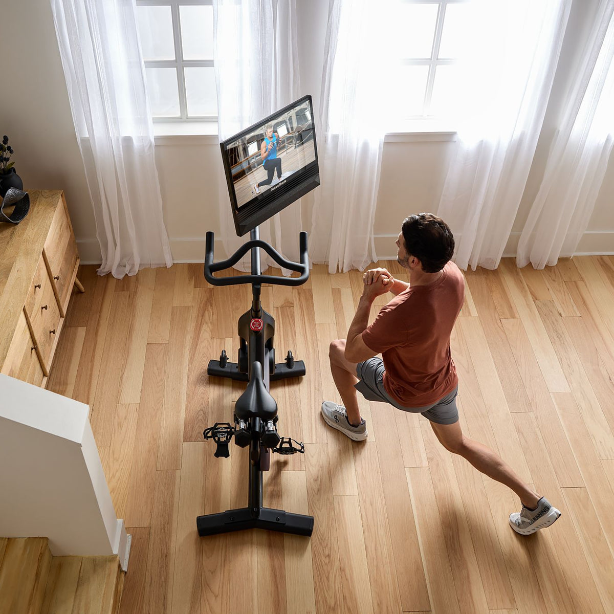 NordicTrack S24 Spinning Bike - Home Studio Bike with 24" Pivoting Touchscreen