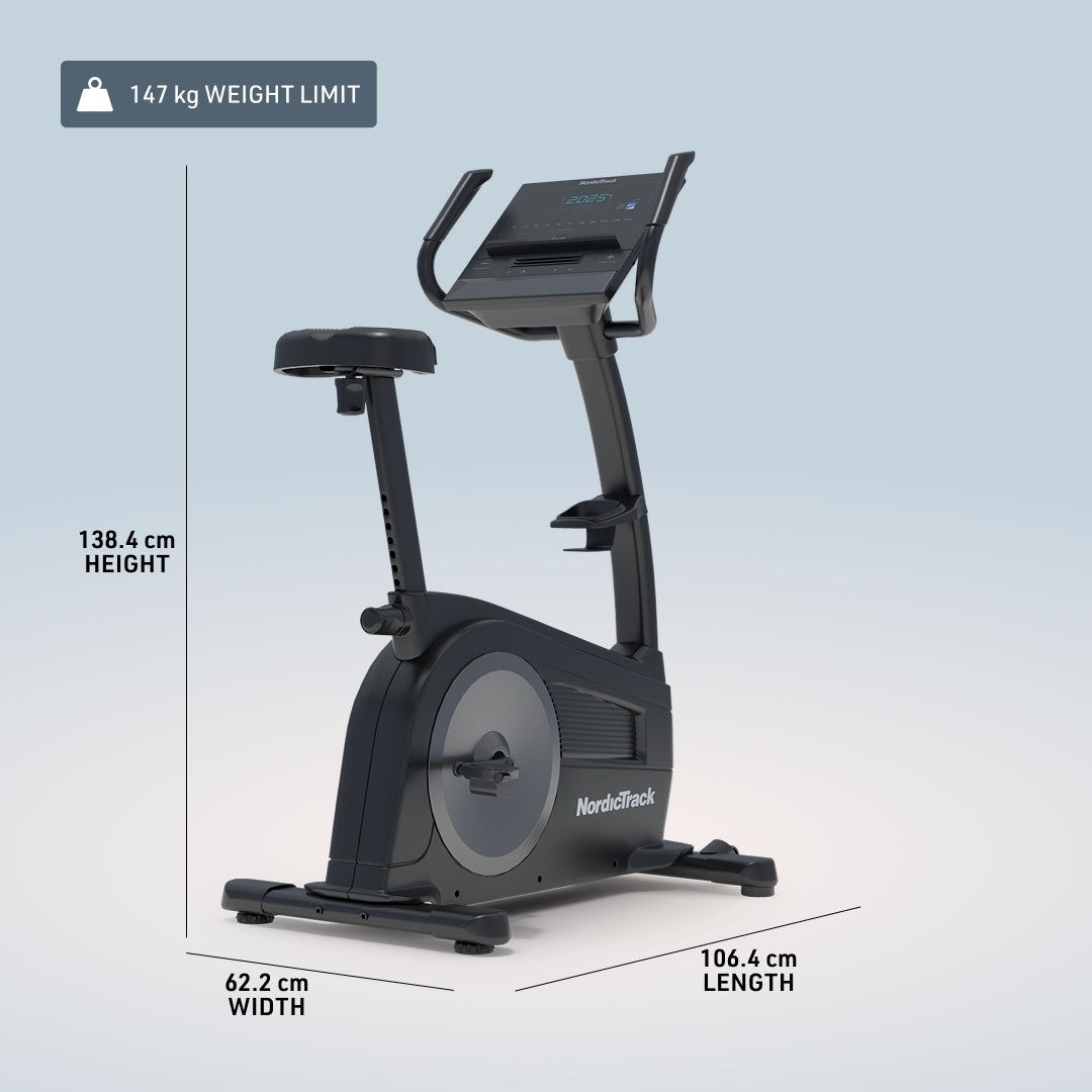 NordicTrack G LE Exercise Bike – Compact Upright Bike for Home Workouts