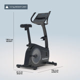 NordicTrack G LE Exercise Bike – Compact Upright Bike for Home Workouts
