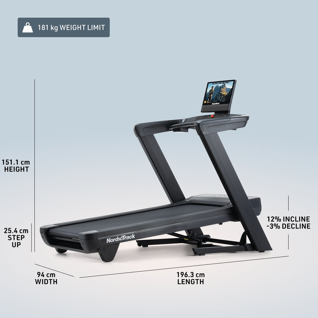NordicTrack Commercial 1750 - Foldable Home Running Treadmill with 16" Pivoting Touchscreen