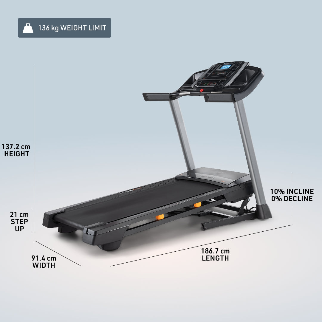 NordicTrack T Series 6.5 S Treadmill - Compact Foldable Home Cardio Treadmill