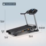 NordicTrack T Series 6.5 S Treadmill - Compact Foldable Home Cardio Treadmill