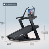 NordicTrack Elite X24i Smart Incline Treadmill - 40% Incline with 24-Inch HD Touchscreen