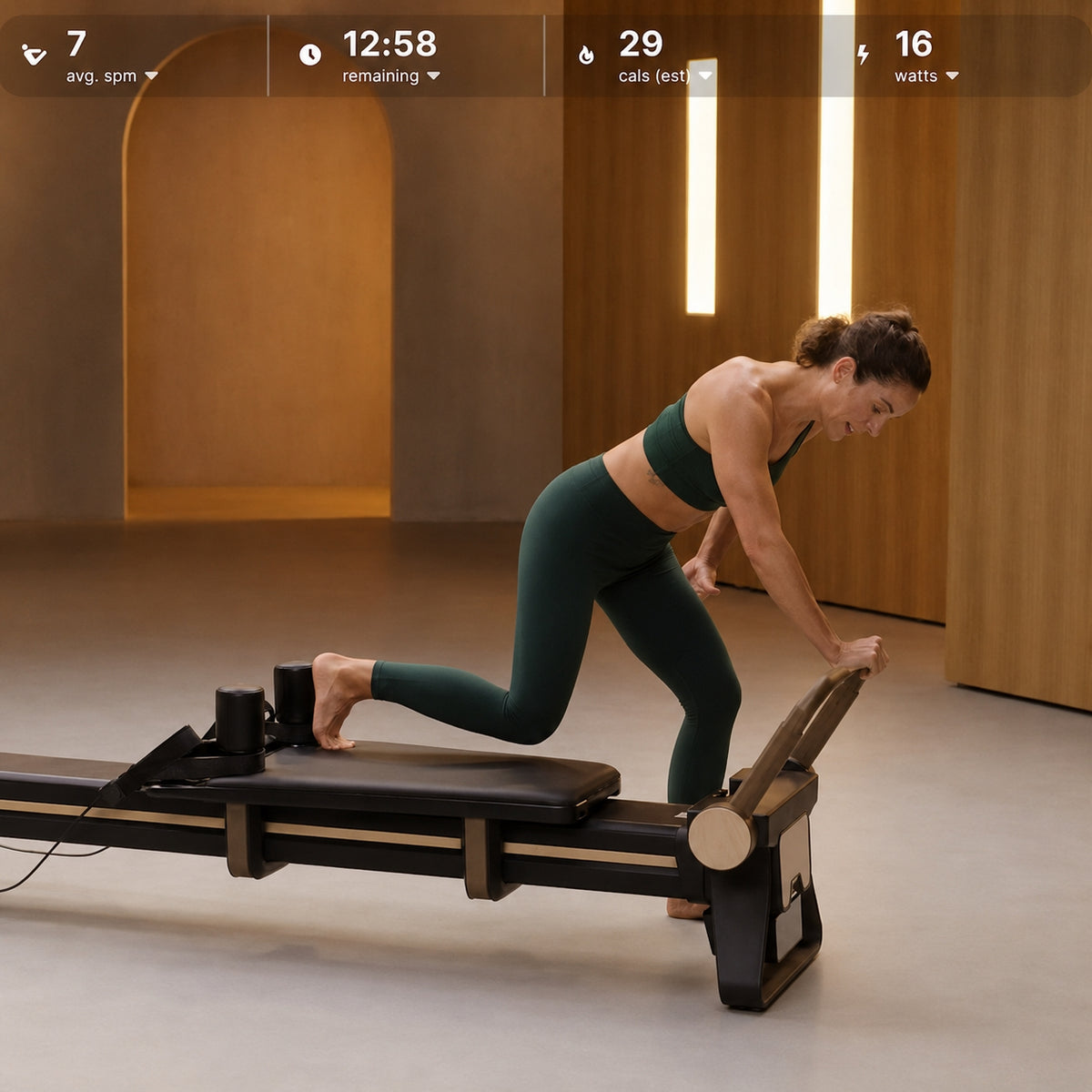 NordicTrack Ultra 1 Pilates Reformer with 24-Inch HD Touchscreen & Push-Button Resistance