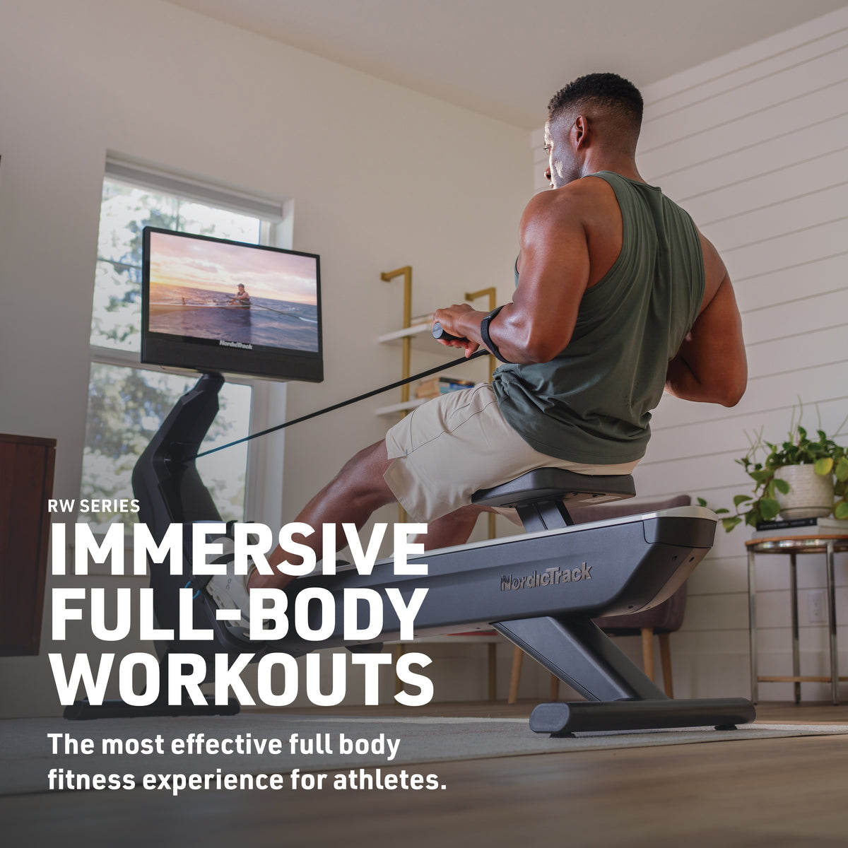 NordicTrack RW900 Rower - Home Rowing Machine with 24" Pivoting HD Touchscreen