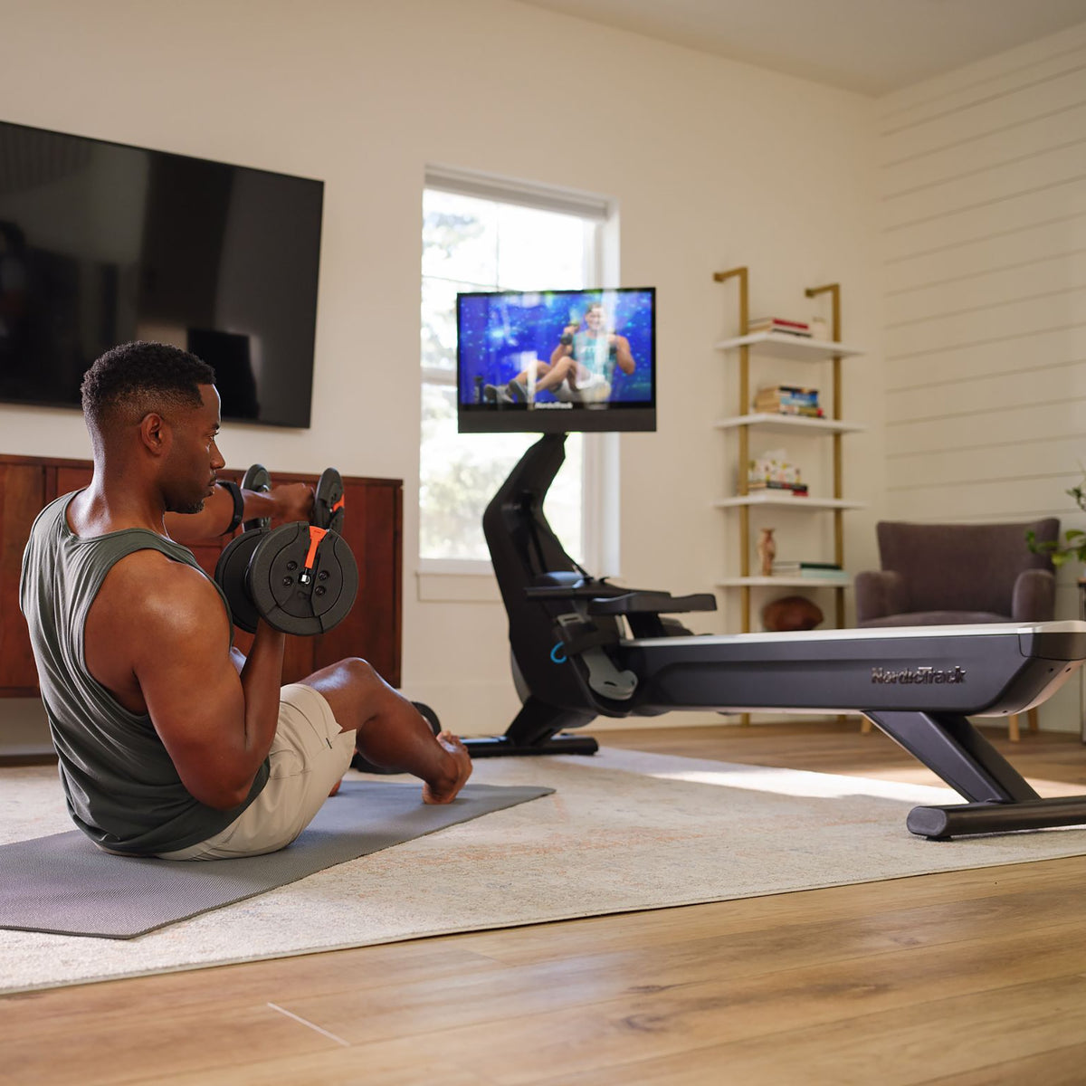 NordicTrack RW900 Rower - Home Rowing Machine with 24" Pivoting HD Touchscreen