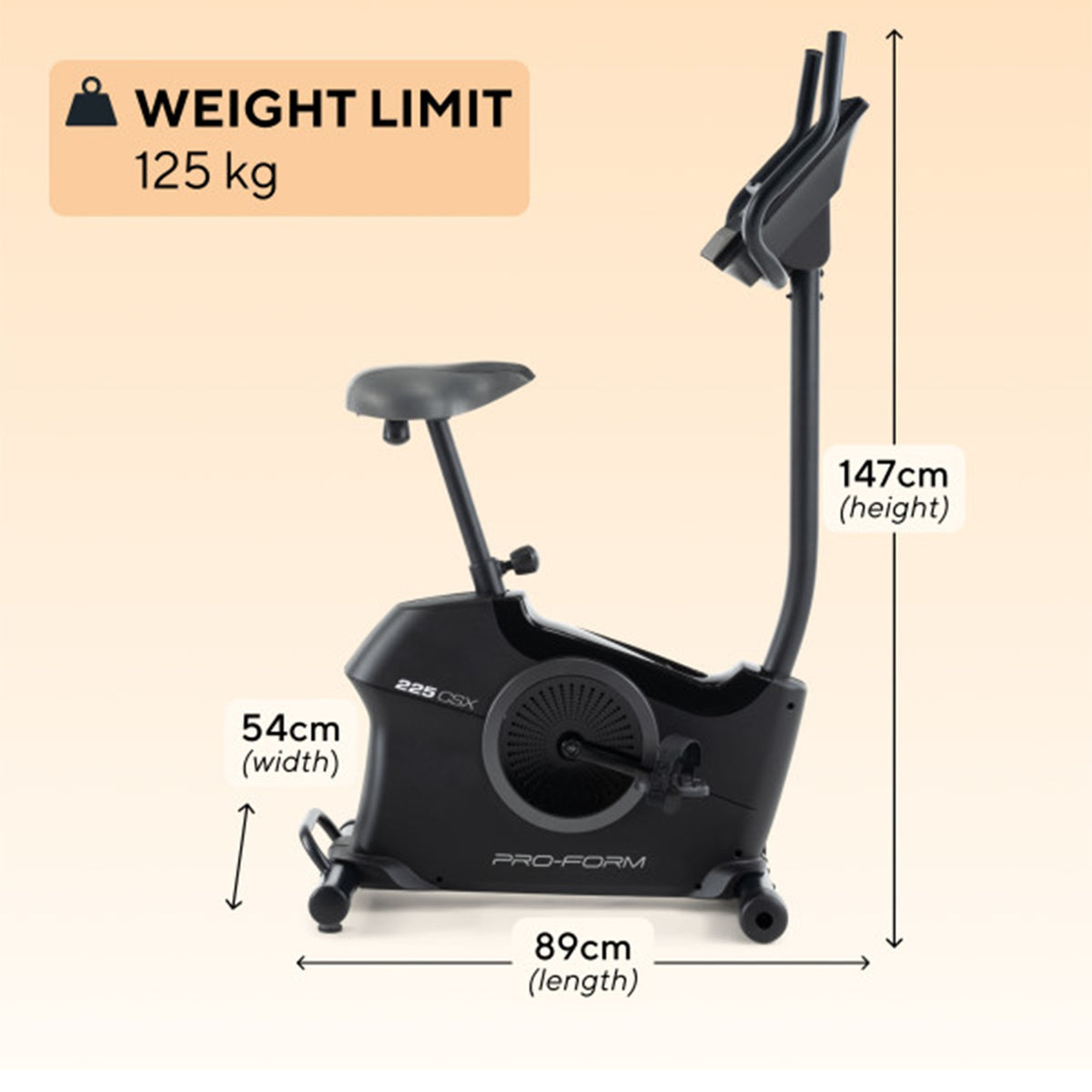 ProForm 225 CSX Upright Exercise Bike